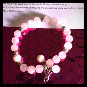 Rose Quartz Fertility Goddess Bracelet